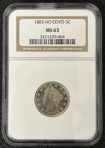 Great Strike & Struck Through Obv. On This NGC MS63 1883 No Cents Liberty Nickel