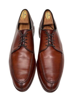 Allen Edmonds LaSalle Brown Leather Lace up Dress Derby Brown Size‎ US Men\'s 12D Allen Edmonds LaSalle Derby Shoes Split Toe Chili Brown  main image 2