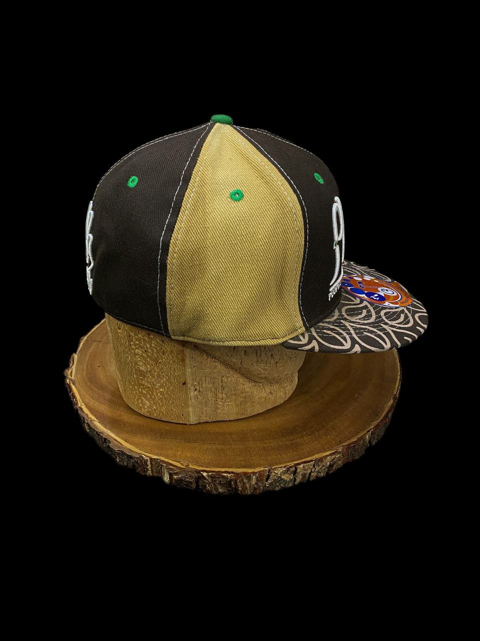 Grassroots California Cap 7 Fitted Hat Plaant Brown Mustard 420 Limit Edit NWT