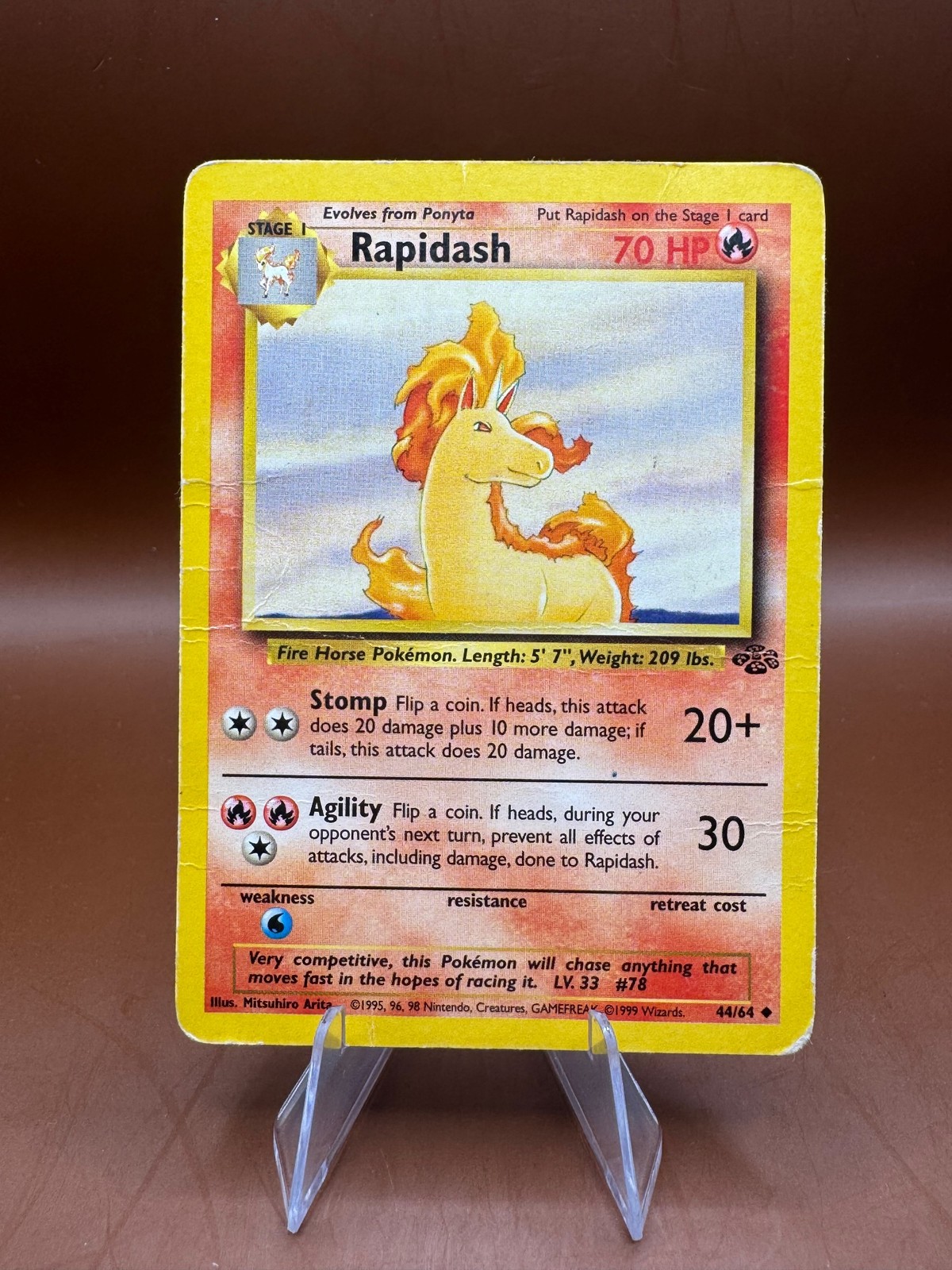 Rapidash 44/64 Jungle Pokemon TCG