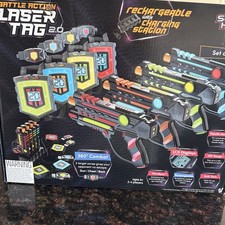 Squad Hero Rechargeable Laser Tag Toy Gift - 4 Blasters  Vests - Ages 8 , Bir 2