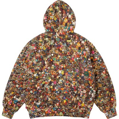 Supreme x Mike Kelley Zip Up Hooded Sweatshirt Multicolor 26SS | eBay