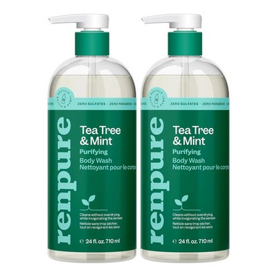 Renpure Tea Tree & Mint Body Wash - Cleanses, Invigorates & Refreshes Skin Witho