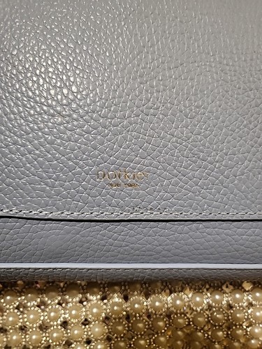 Botkier Valentina Blue Crossbody Purse Pebbled Leather Slim Blue Soft Free 🎁 - Bild 7 von 24