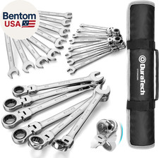 Flex Head Ratcheting Wrench Set, Combination Wrench Set, 22-Piece, Metric  SAE,