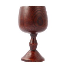 1 Pc Handmade Jujube Wooden Wine Goblet Water Cup 7oz Kitchen Drinkware
