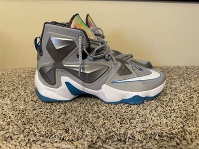 Nike LeBron XIII 13 Hologram, 807219-014, Blue Lagoon, Wolf  display picture 1