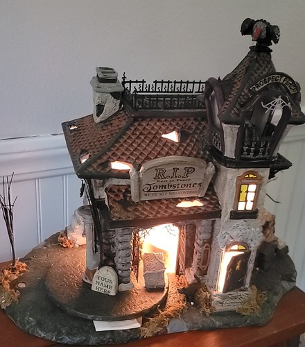 Dept 56 Halloween Riposa in Pace PIETRE TOMBALI opere animate Villaggio delle Nevi - Foto 6 di 19