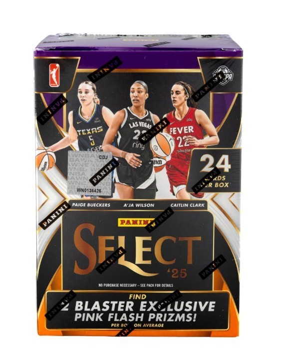 2025 Panini Select WNBA Basketball Trading Card Factory Sealed Blaster Box