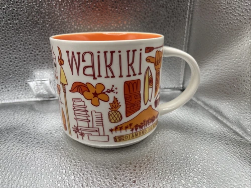 Starbucks Coffee Mug 14 oz Cup Been There Series WAIKIKI