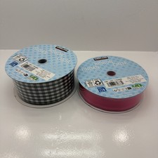 Kirkland Holiday Christmas Edge Wired Ribbon 2 PACK
