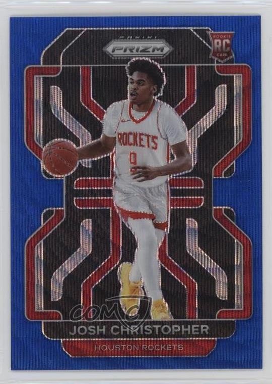 2021-22 Panini Prizm Blue Wave Prizm Josh Christopher #324 0s5w