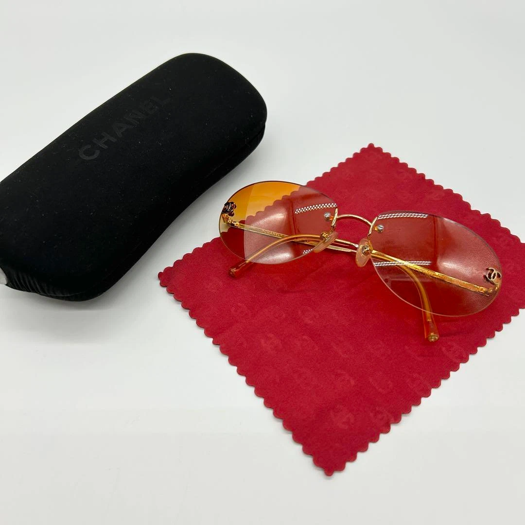 CHANEL Orange Sunglasses for Women for sale | eBay