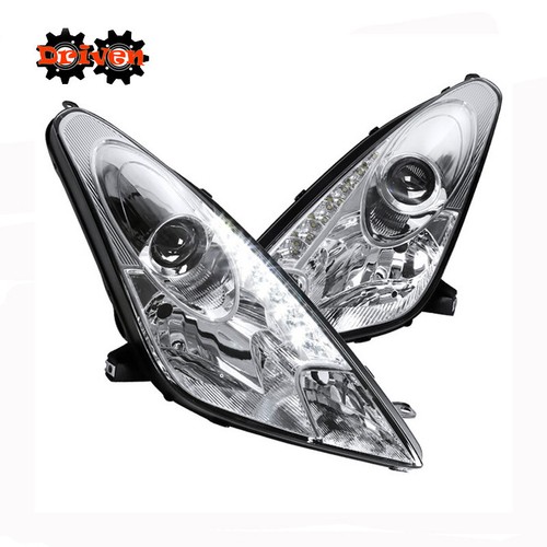 For 2000-2005 Toyota Celica Chrome Housing Projector Headlights LED Strip