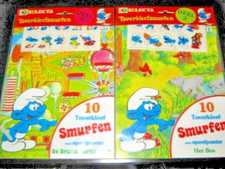 VINTAGE RARE SMURFS ADVENTURES TWO PRESSERS STICKERS 1984