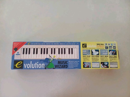 Rare 2000s Evolution MK-7 Midi Keyboard Music Wizard Piano W/ Box 37 Keys Works - Picture 3 of 10