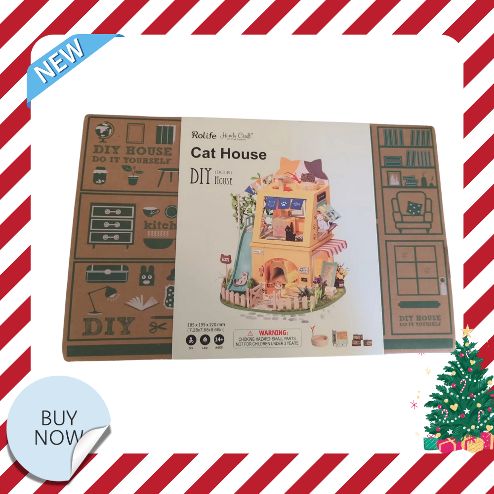 HANDSCRAFT DIY 3D House Puzzle - Cat House 178 pcs | NEW | FREESHIP | AUTH