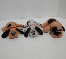 Vintage Tonka Pound Puppies Lot Of 3 Plush Dogs Stuffed Animals 1985
