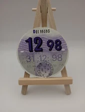 Vintage FORD TRANSIT PLG 1998 Original Stamped Old Road Car Cars Tax Disc Discs