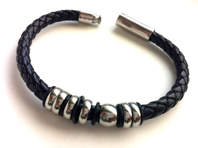 Herren Armband mit Edelstahl,unisex Men's Stainless Steel bracelet y-PBF283
