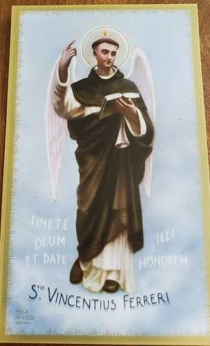 St. Vincent Ferrer prayer cards (pack of 4) - 第 1/2 張圖片