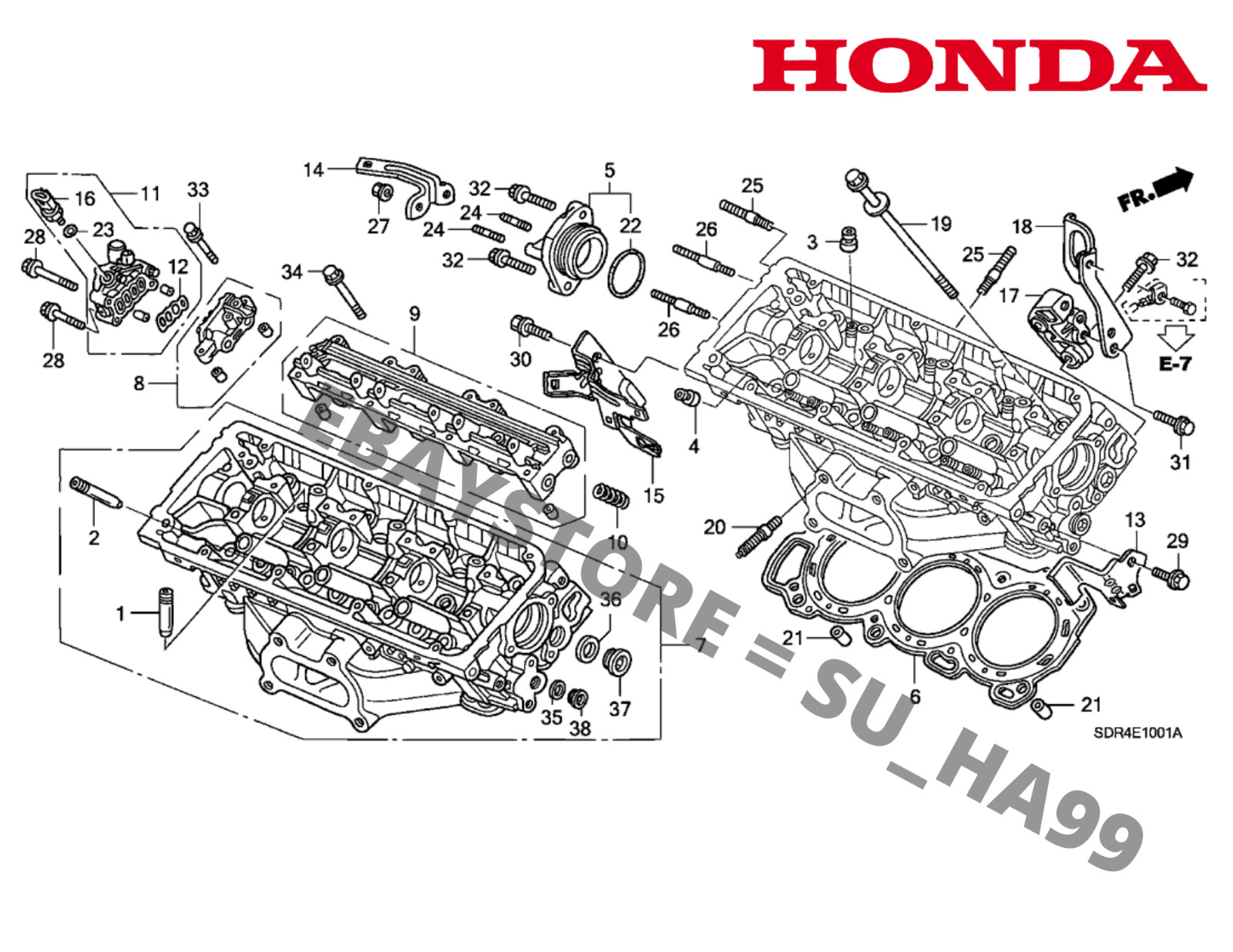 16 Genuine OEM Honda Valve Stem Seal Set Kit B16 B18 D16 K20 K24 H22 ACURA 