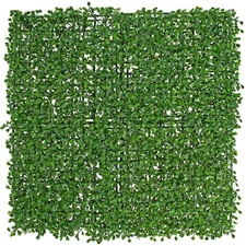 Artificial Boxwood Topiary Wall Panels, Green Hedges and Privacy Screen, 8 SQFT