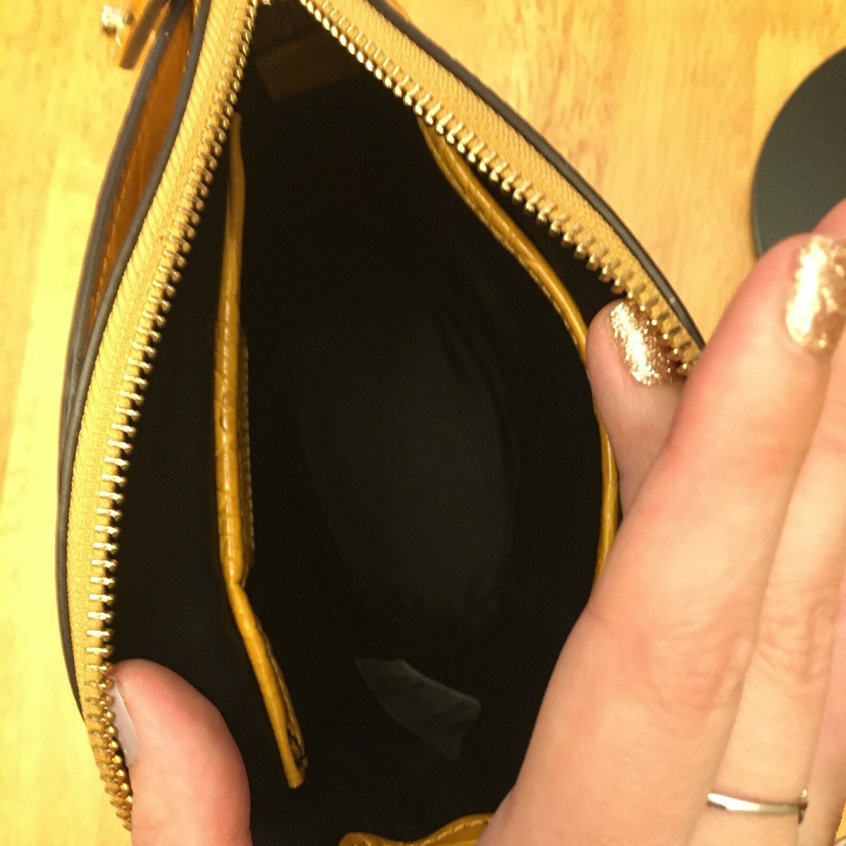 NWT Calvin Klein Lock Crossbody Marigold/Gold Lock H0AESRN1 NWT Calvin Klein Lock Crossbody Marigold/Gold Lock H0AESRN1