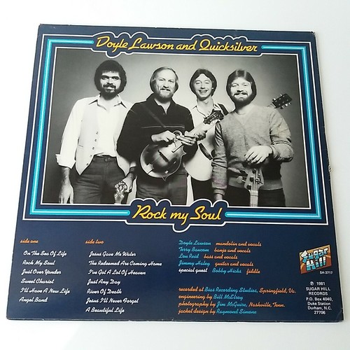 Doyle Lawson & Quicksilver - Rock My Soul - Vinyl LP US 1st Sugar Hill NM - Picture 3 of 9