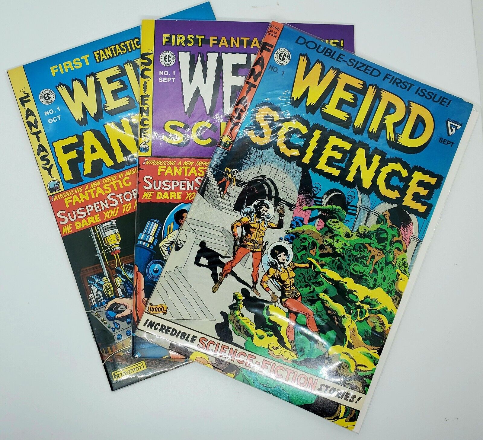 Lot of 3 Weird Science Comics All #1 (EC Comics, 1990) Reprint 1950's Mint! 🔥