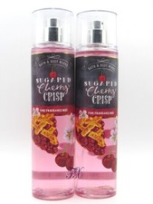 BATH BODY WORKS SUGARED CHERRY CRISP BODY MIST SPRAY 8 FL OZ LOT OF 2 PCS