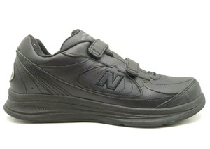 New Balance 577 Black Leather Adjustable Athletic Walking Shoes Men's 12 D | eBay