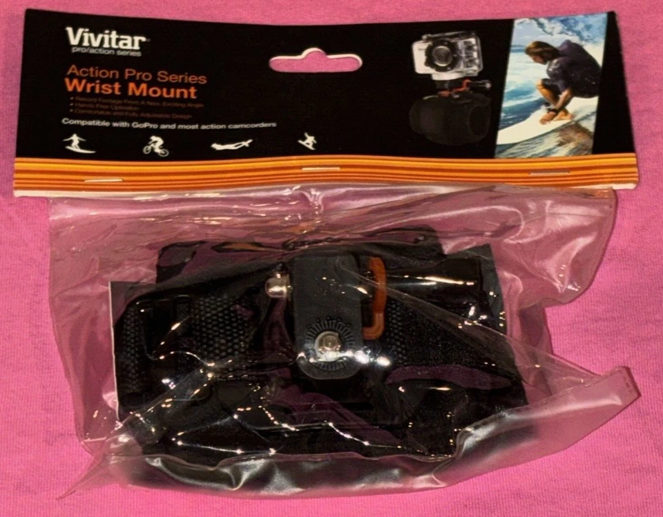 NUEVO Soporte de muñeca para cámara digital Vivitar Action Pro Series se adapta a la mayoría (rosca de 1/4") Foto 2 de 4