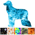 Afghan Hound Dog - Decal Sticker - Multiple Patterns & Sizes - ebn6552