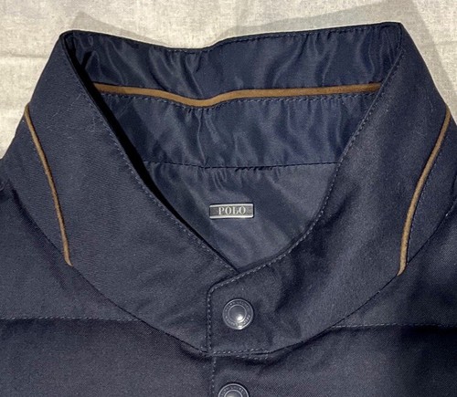 Polo Ralph Lauren Men's Walbrook Reversible Goose Down Vest Navy Size L - Picture 3 of 13