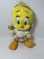Looney Tunes Christmas Tweety Bird Plush Angel Stuffed Animal Gold Wings