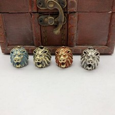 Lion's Head Brass Bead Parachute Cord Knife Lanyard Pendant EDC DIY Accessories