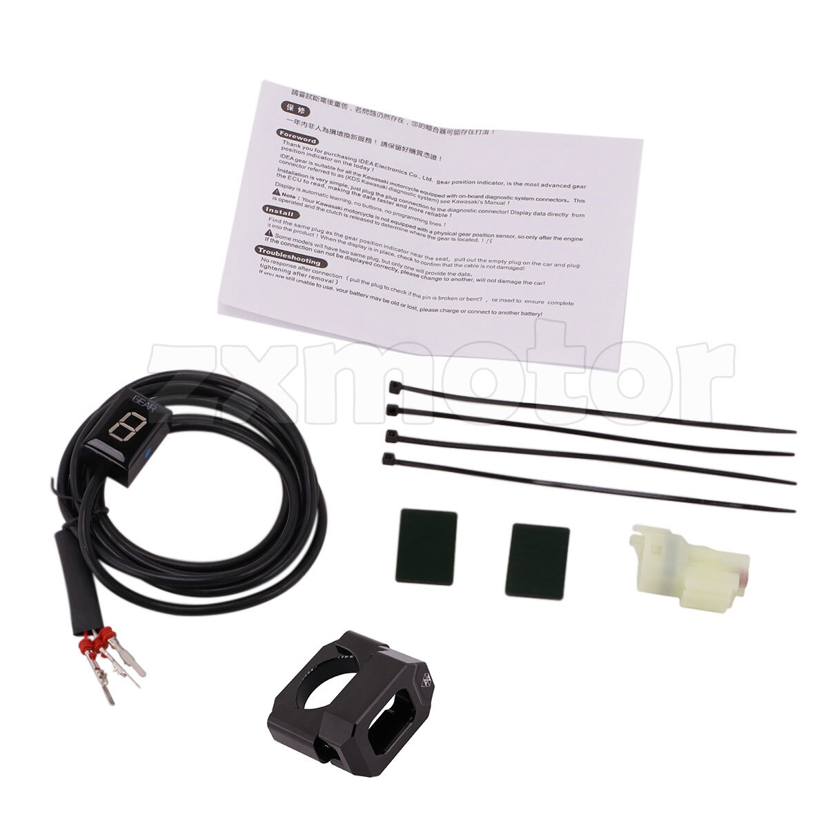 Motorcycle LED Gear Indicator for Kawasaki ER6N Z1000SX Ninja 300