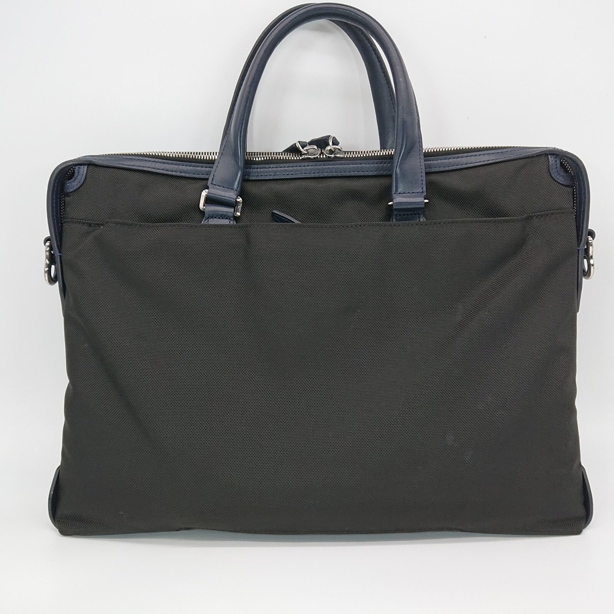 TUMI Jarvis Briefcase Business Bag Black Navy Nylon Men's TUMI Jarvis Briefcase Business Bag Black Navy Nylon Men's