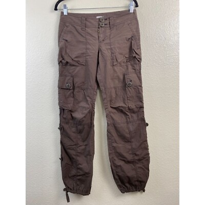Aritzia Talula Y2K Cargo Jogger pants Women Size Brown utility