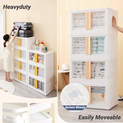 Heavyduty Storage Containers Cabinet Large Toy Organisers Stackable Box Wardrobe - Picture 5 of 21