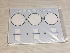 Classroom Set of 10 - Laminated Math Work Mats - Dry Erase 014