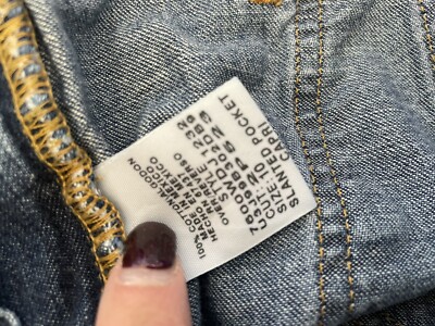 ゾロ Vintage Ralph Lauren Slanted Pocket Capri Blue Denim Cropped Pants