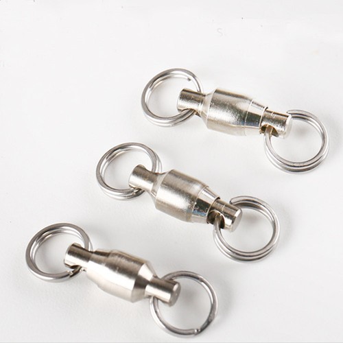Ball Bearing Swivels Split Rings Sea Fishing Lot 0/1/2/3/4/5/6/7/8/10# Smooth