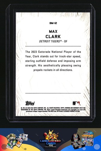 2023 Bowman Bowmans Best Max Clark Meisterwerke - Bild 2 von 2