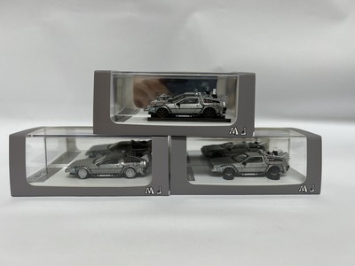 Diecast MJ Model  1:64 DeLorean Time Machine Back To The Future Model Cars