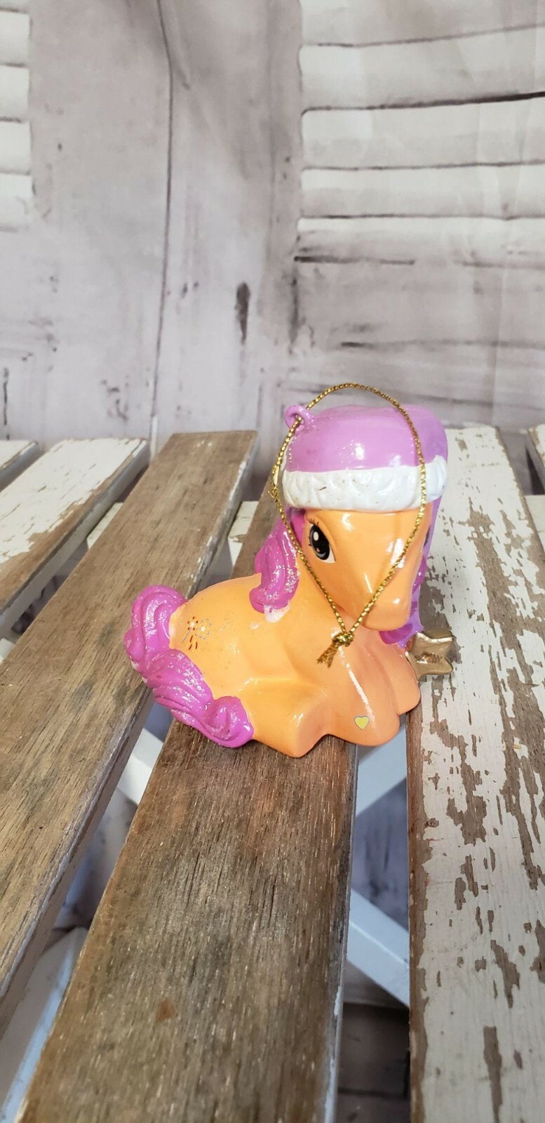 Cappello Babbo Natale My Little Pony Sparkleworks stella 2004 Hasbro decorazione albero di Natale