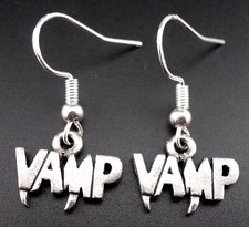 Vampire Earrings Sterling Silver Ear Wires Gothic Vamp Fangs Dracula New Charms