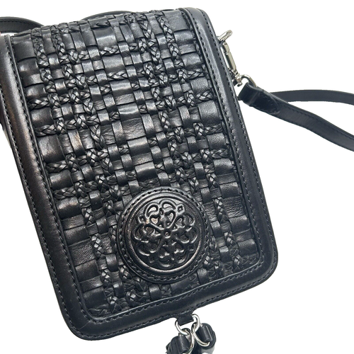 Bolso Bandolera BRIGHTON FERRARA Ilia Mini Solapa Cuero NEGRO $285 - Imagen 2 de 14