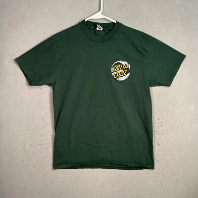Santa Cruz Skateboards Forest Green Crewneck T-Shirt Logo